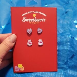 Hello Kitty Earrings Set